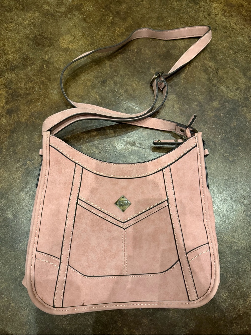 b.o.c. Dusty Pink Crossbody Shoulder Bag